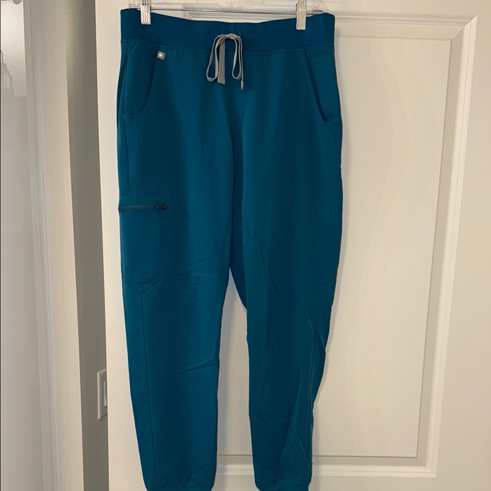 Figs Caribbean/Teal Zamora Jogger Scrub Pants